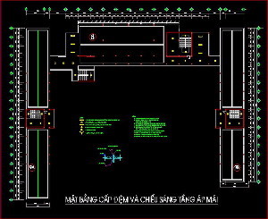 File cad thiết kế đường điện cho phòng học tại cơ sở phú thọ