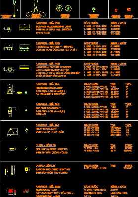 File thiết kế,đường điện,ký hiệu đèn