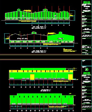 File cad Thiết kế hạng mục nhà xưởng văn phòng công ty full