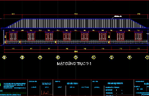 File cad thiết kế kiến trúc mẫu nhà làm việc 1 tầng thông thoáng và phù hợp