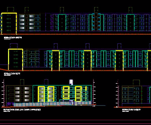 File cad Thiết kế Kiến trúc sơ bộ Chung Cư thấp tầng