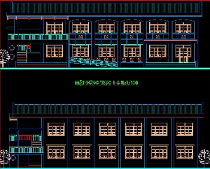 File cad Thiết kế kiến trúc trường học