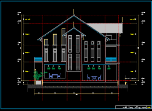 File cad thiết kế mẫu nhà đẹp