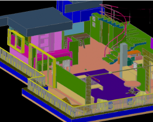 File cad thiết kế nhà 3d chi tiết đẹp