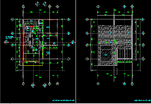 File cad thiết kế nhà biệt thự 8,1 x 12m