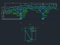 File CAD thiết kế nhà để xe máy công nhân, xe ô tô bằng kết cấu thép