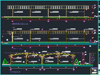 File cad Thiết kế nhà để xe nhà xưởng (kiến trúc, kết cấu)