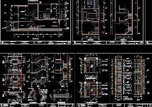 File cad Thiết kế nhà DT 5x20m gồm : 3 mặt bằng + Phối cảnh