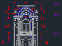 nhà phố 3 tầng,file cad nhà phố 3 tầng,nhà phố 3 tầng tân cổ điển