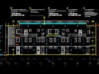 File thiết kế nhà trọ,bản vẽ nhà trọ 3 tầng,FIle cad kiến trúc nhà trọ,nhà trọ 3 tầng 8.4x27.5m