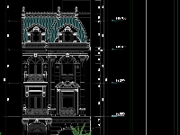 File cad thiết kế siêu biệt thự phố quận gò vấp 7.35x14.3m rất đẹp đã thi công