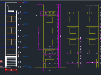 File cad thiết kế sơ bộ nhà phố gia đình kích thước 3.4x10.5m