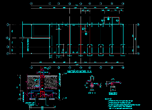 File cad thiết kế sơ đồ móng nhà