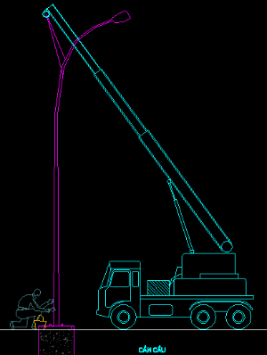 File cad Thư viện máy thi công