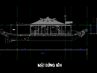 File cad thuyền rồng dài 18.5m có WC ( Kiến trúc, kết cấu)