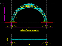 File Cad, Thuyết minh Cổng vòm và khung trang trí ánh sáng