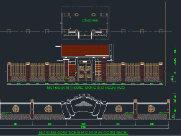 File cad tổng hợp các mẫu cổng hàng rào nhà hàng, biệt thự, trụ sở, nhà máy