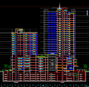 File cad trung tâm thương mại chợ mơ hà nội