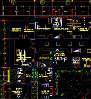 trung tâm y tế,file cad trung tâm,nhà y tế