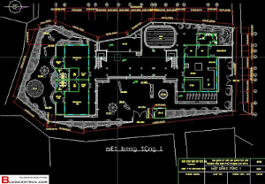 File cad Trường Mẫu Giáo Phú Thượng