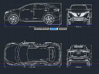 File cad tuyến hình Nissan Ariya