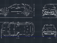 File cad tuyến hình xe Kia Niro EV