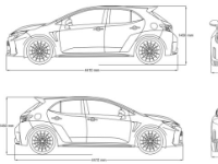 File cad tuyến hình xe ô tô Toyota Corolla GR