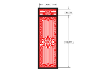 File cắt cnc cổng 1 cánh đẹp nhất