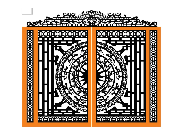 File cắt cnc cổng 2 cánh đẹp nhất mẫu 2d