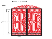 File cắt cnc cổng 2 cánh đẹp nhất trên filethietke.vn