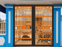File cắt CNC cổng 2 cánh hoa văn đẹp