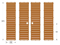 File cắt cnc cổng 4 cánh đơn giản dxf