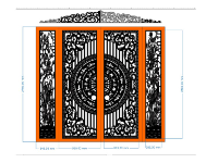 File cắt cnc cổng trống đồng và tứ quý