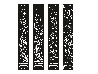 File cắt cnc cổng tứ quý bé