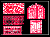 File dxf Cổng CNC đẹp,hoa văn cửa cnc 2 cánh,file autocad vách cổng cnc,cửa cổng cắt cnc