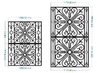 File cắt cnc giếng trời 2 kích thước