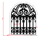 File cắt cnc hàng rào thiết kế autocad