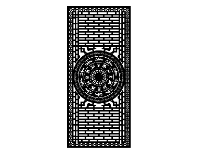 File cắt cnc hàng rào trống đồng