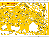 File cắt CNC hình con Trâu