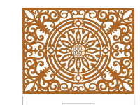 File cắt cnc hoa văn giếng trời đẹp