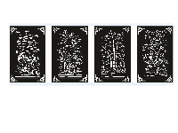 File tứ quý cnc,tứ quý cnc,Cổng tứ quý cắt cnc,File dxf tứ quý cnc,tranh tứ quý cnc đẹp