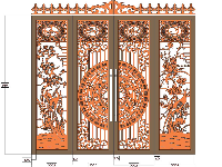 FILE cắt cổng CNC, trống đồng + Tùng cúc + Vạn Sự Như Ý