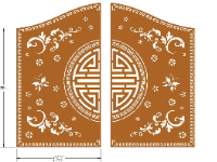 File cnc 2 cánh trống dơi hoa