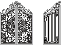 File cnc 2 mẫu cổng 2 cánh đẹp