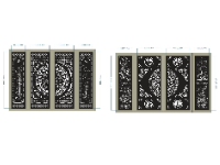 File cnc 2 mẫu cổng 4 cánh hot nhất