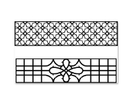 File cnc 2 mẫu hàng rào thiết kế đơn giản