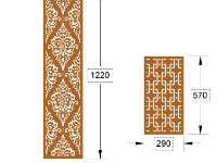 File cnc 2 mẫu vách hoa đẹp