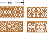 File cnc 4 mẫu hoa văn cổng