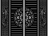 File cnc cắt cổng 4 cánh cá chép ngược