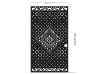 File cnc cổng 1 cánh họa tiết hình thoi